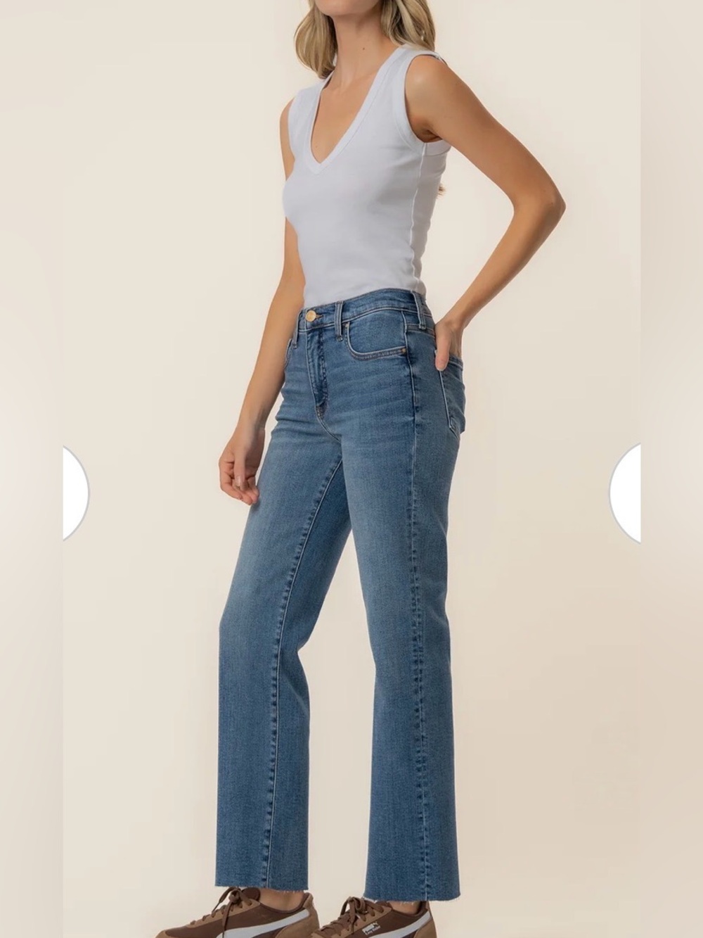 Kut From The Kloth Avery High Rise Straight Leg Jeans Women Size 14 slimming